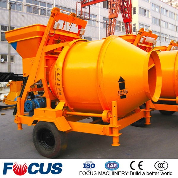 High Quality Construction Industry Diesel Self Loading Lifting Concrete Mixer Machine