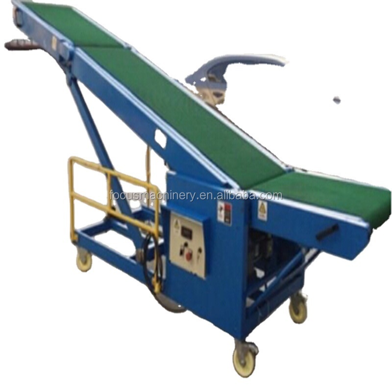 Adjust height Mobile Loading Belt Conveyor for truck and container