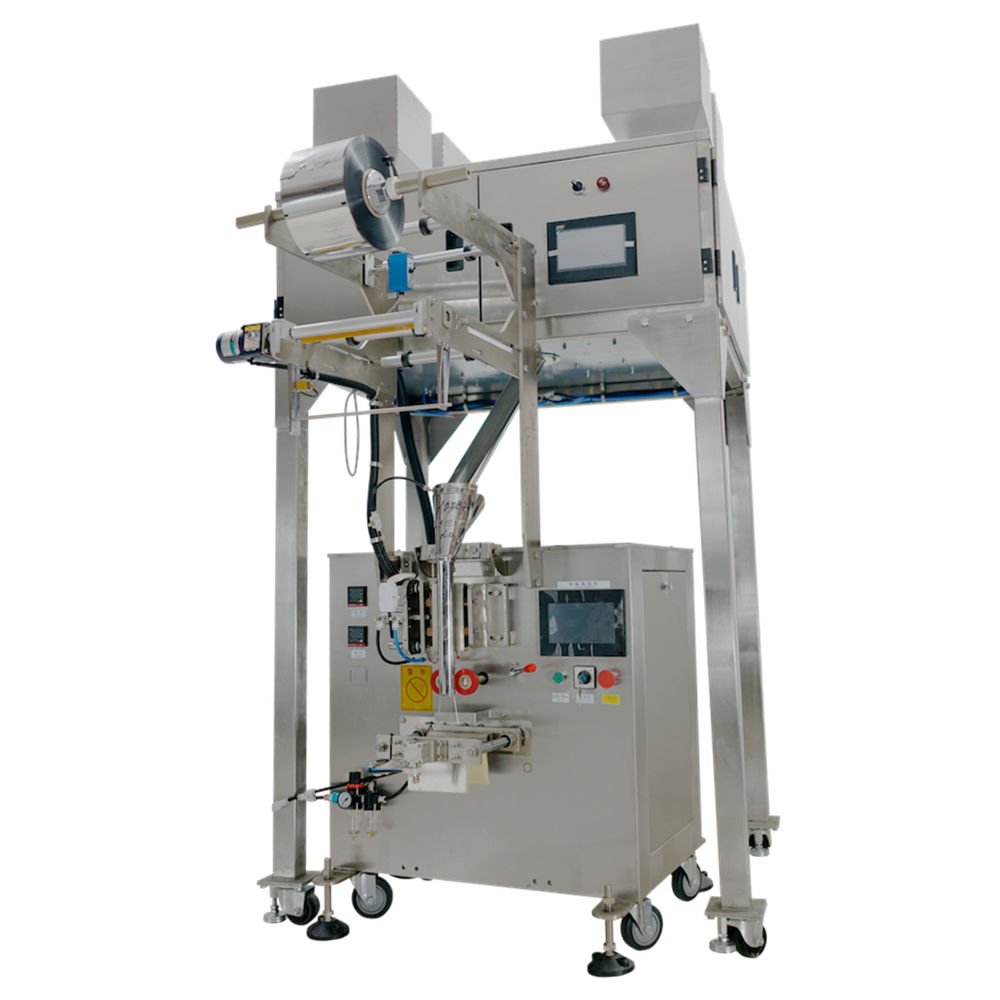 2023 new design nylon triangle bag packing machine tea leaf packing machine pyramid tea bagging Focus Machinery