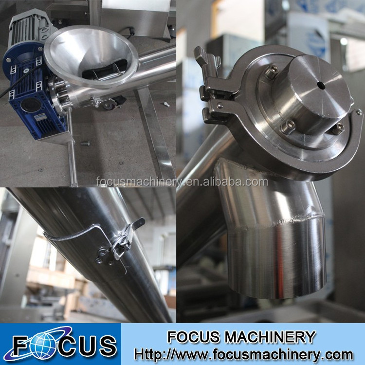 Focus Machinery 2024 hot sell product: full 304 stainless steel durable auger screw conveyor small grain conveyor screw feeder