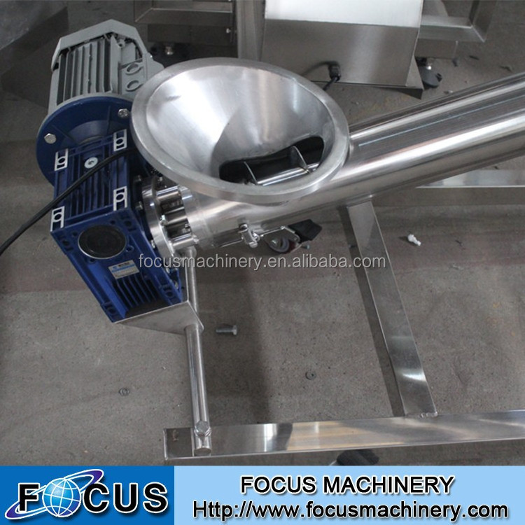 Focus Machinery 2024 hot sell product: full 304 stainless steel durable auger screw conveyor small grain conveyor screw feeder