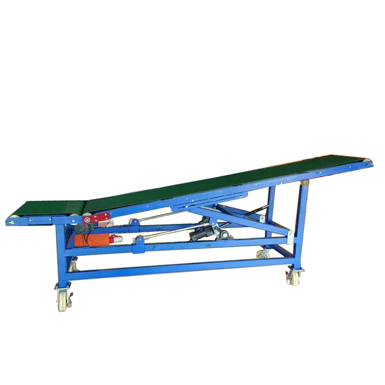 Adjust height Mobile Loading Belt Conveyor for truck and container