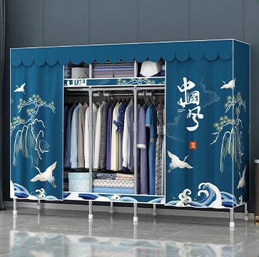 ULT-HZ-20HH Metal Frame cheap Clothes Wardrobe   Customized foldable fabric wardrobe  portable wardrobe