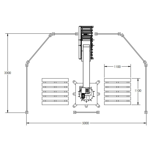 Focus Machinery 2024 hot sell carton palletizer palletizer automat stacker robot