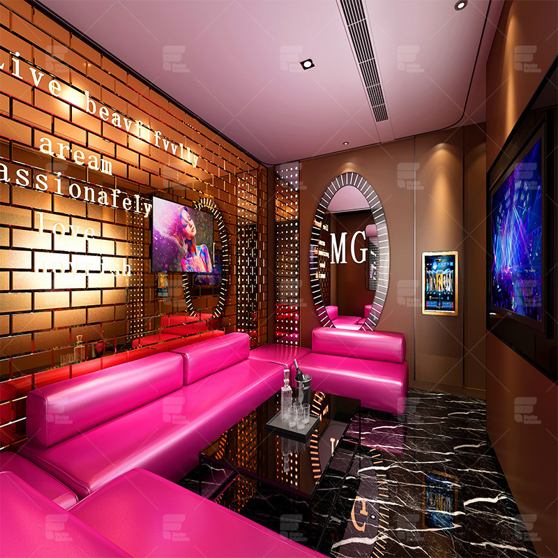 Customized Modern Bar Seating Sofa Night Club Bar Counter Design Club Bar Furniture Showcase Shop  Table