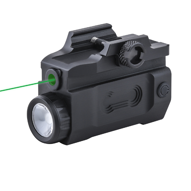 2 in 1 Tactical Laser Light Mini Compact Laser flashlight Lighting with Green Laser