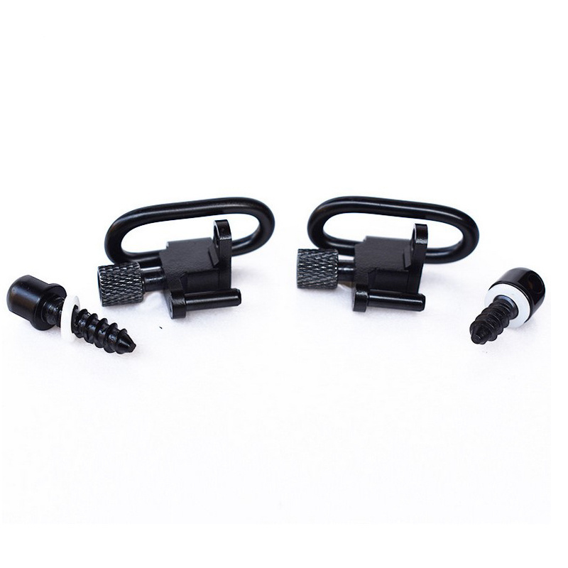 One Pair Sling with Studs 1 inch and 1.25 inch Heavy Duty Metal QD Swivel