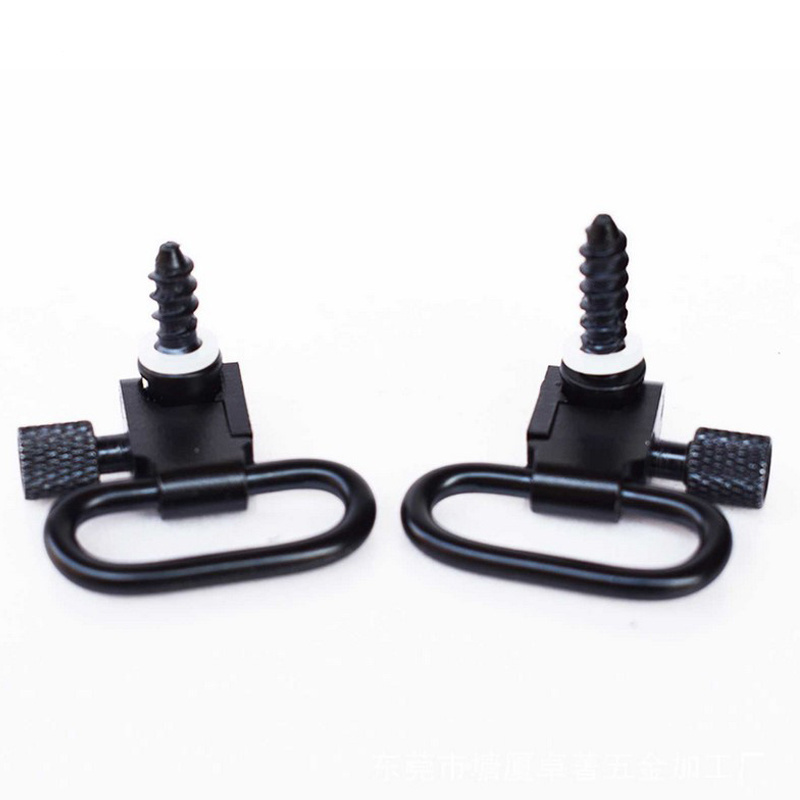 One Pair Sling with Studs 1 inch and 1.25 inch Heavy Duty Metal QD Swivel