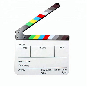 Acrylic Film Cut Action Scene Slate Clapper Board