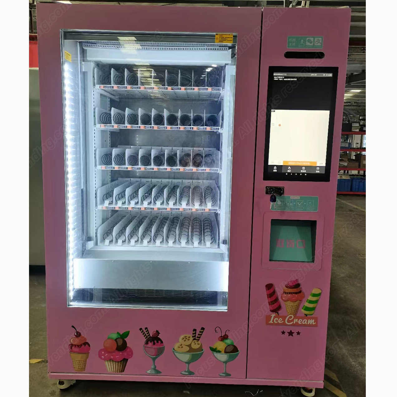 Automatic vertical style chips nuts and snacks filling and packaging machine XY Axis Lift System Refrigerator