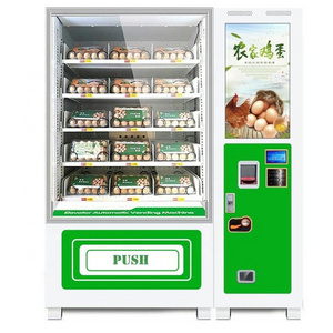 Elevator vending machine with conveyor belt for egg and honey