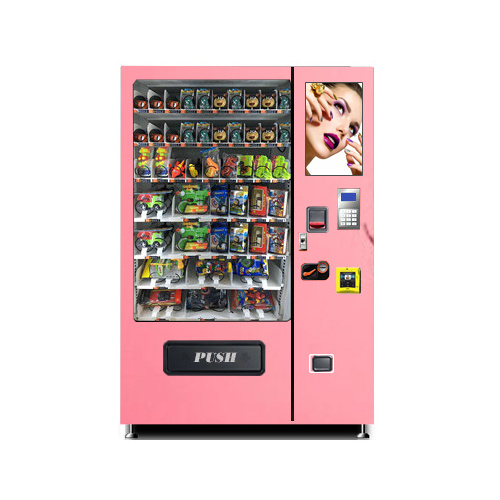 Vending machines for hair nail polishes jewelry with lcd monitor