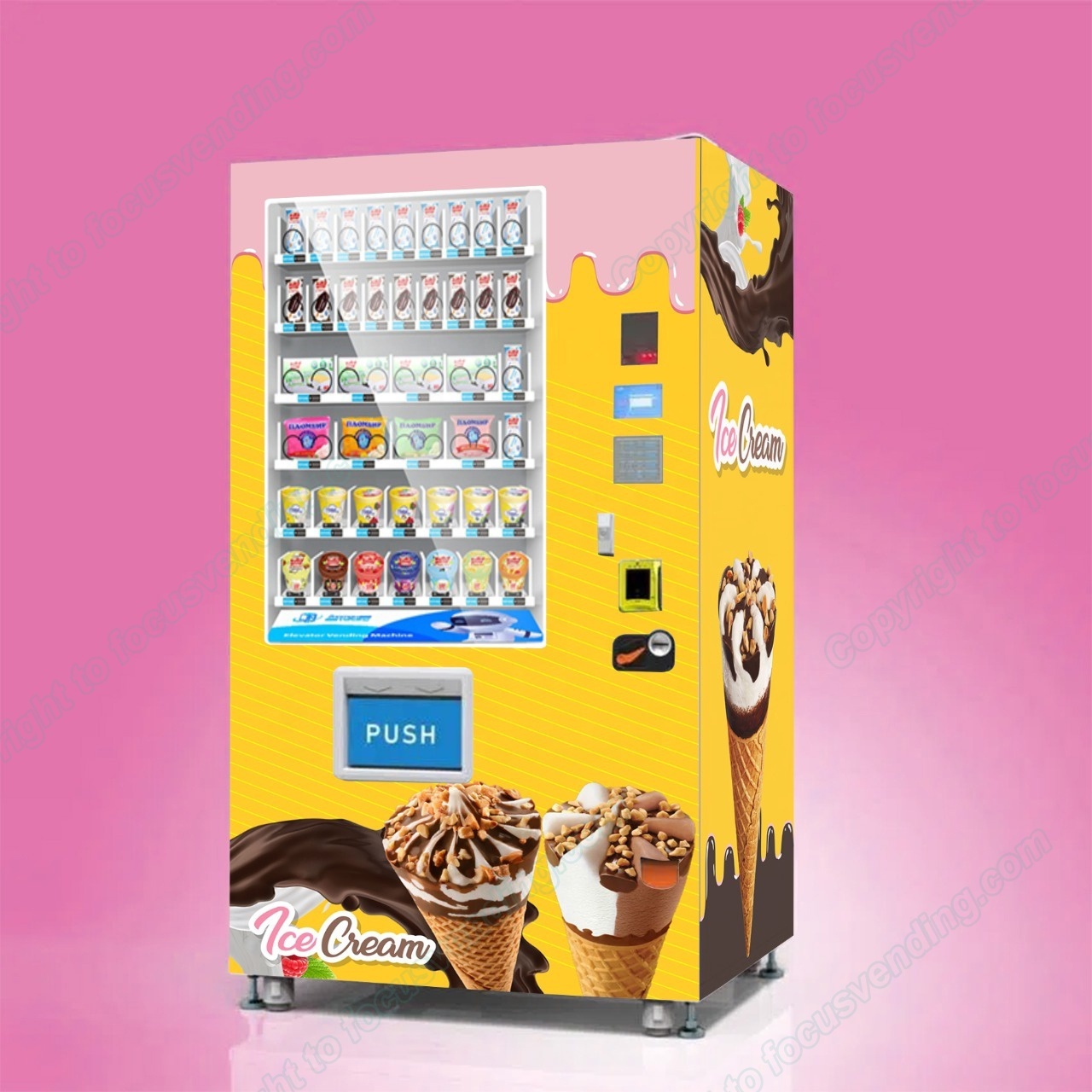 Ice Lollies vending machine suitable for commercial place