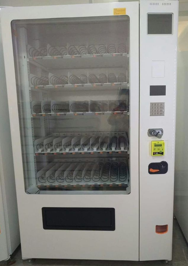 Business Smart Automatic combo snack and drink vending machine with card reader