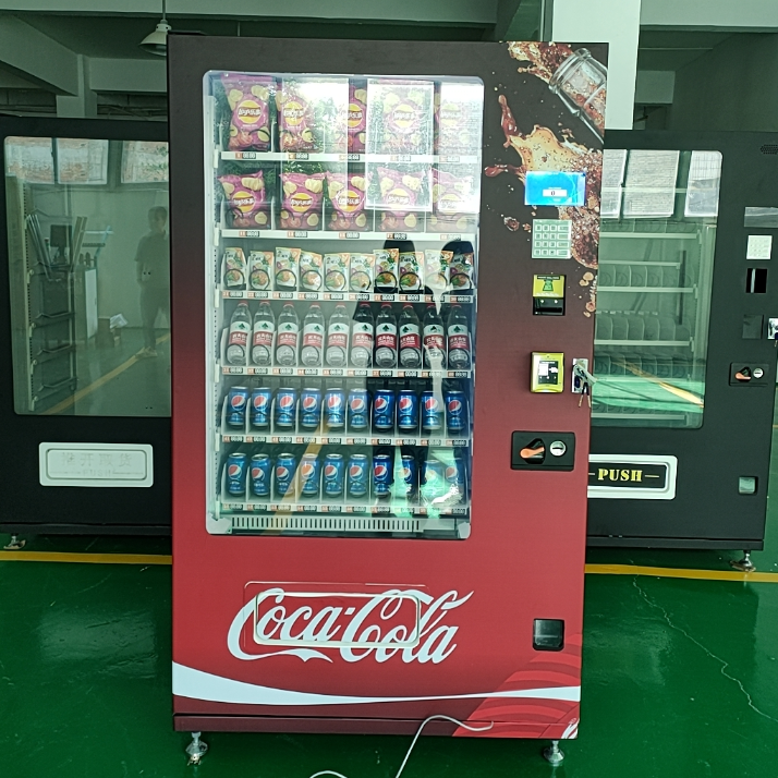 FocusVend Top Seller low cost Food and Drink Vending Machine accepts customization