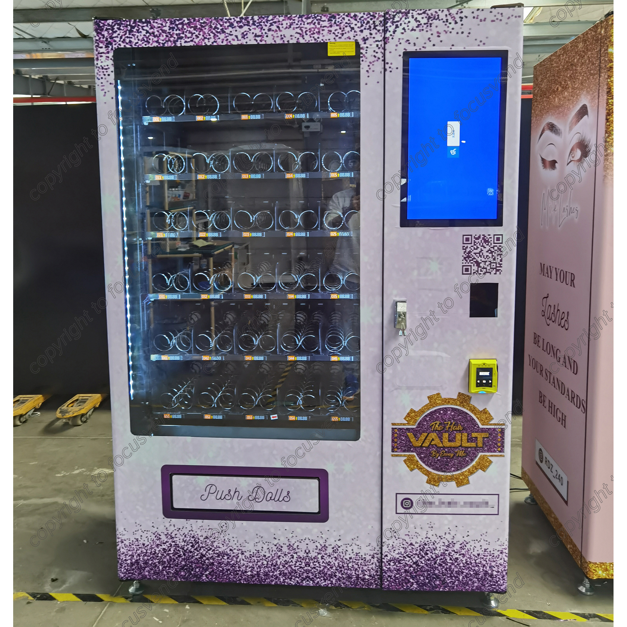 Small Size Cosmetics Perfume Vending Machine with belt conveyor vending machines