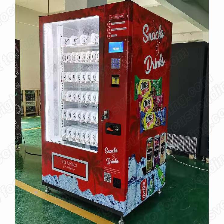 bottle water combo vending machine with cash and cashless payment system parts