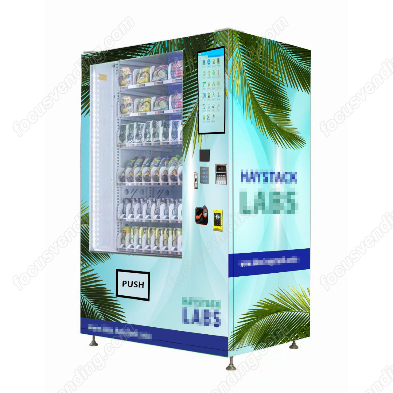 popular automatic milkshake drink vending machine for school railway station with touch screen