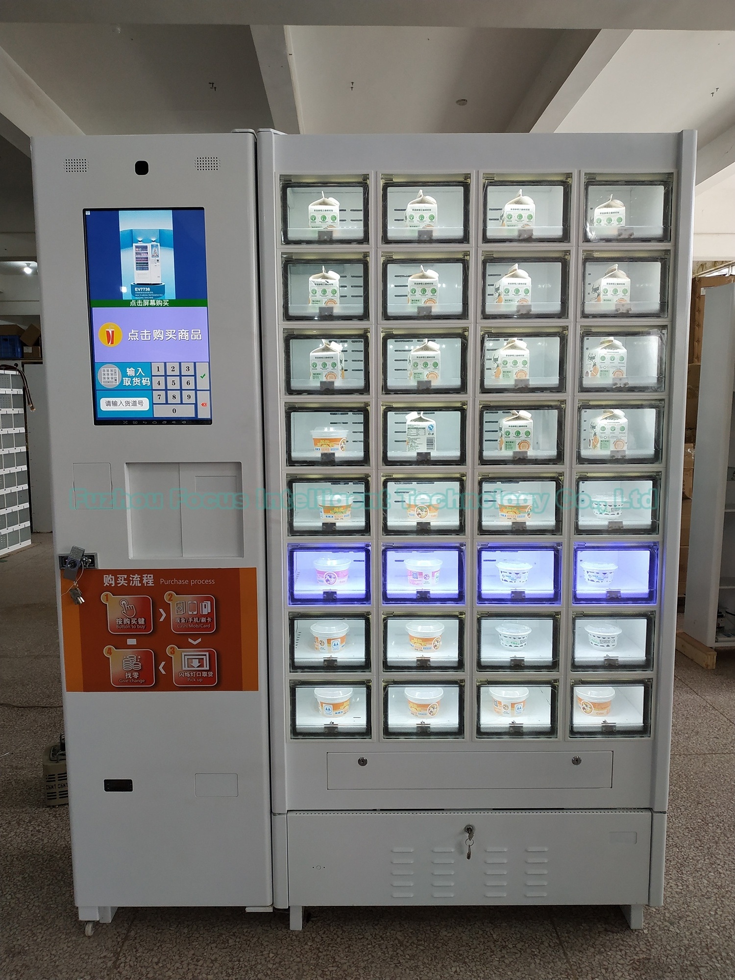 FOCUSVEND New Design Automatic Flower Locker Vending Machine