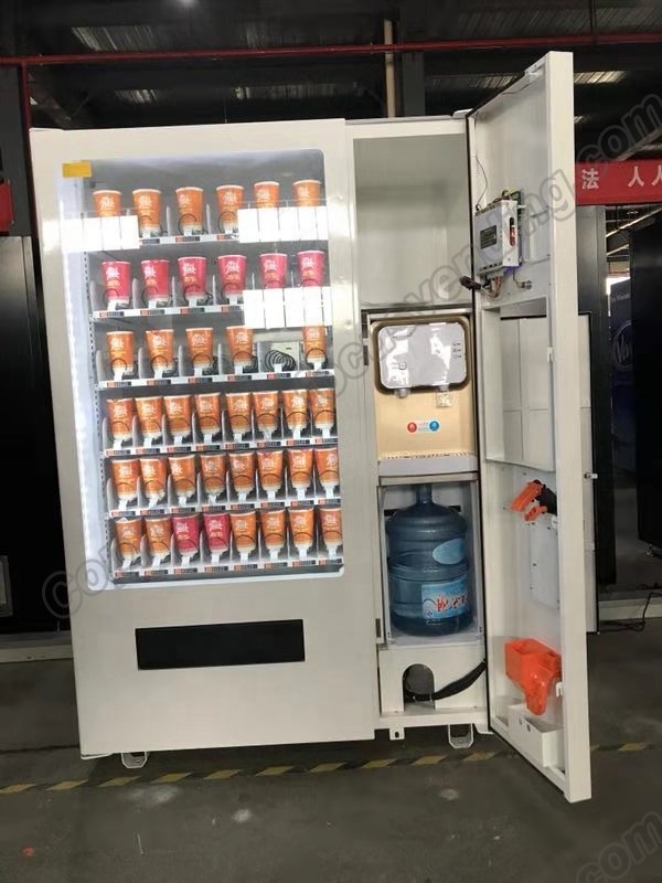 New arrival automatic ramen noodle vending machine with hot water