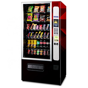 Spiral vending machine for cola drinks and pringles chips