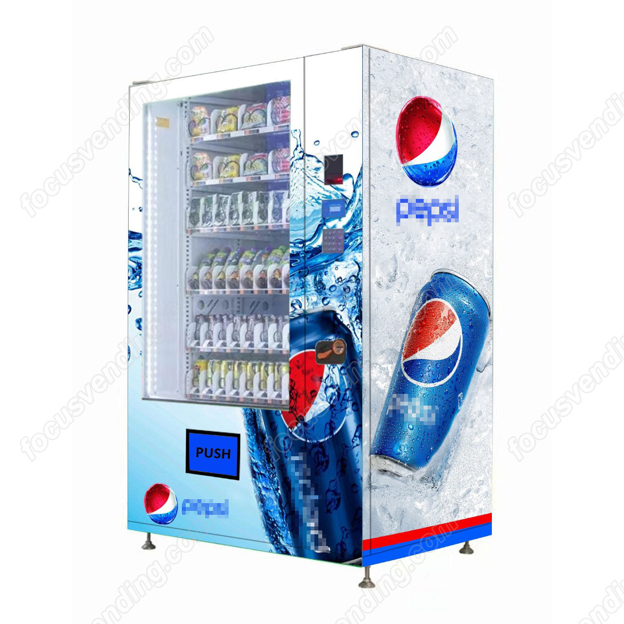 Cola Cooling System Vending Machine On Street