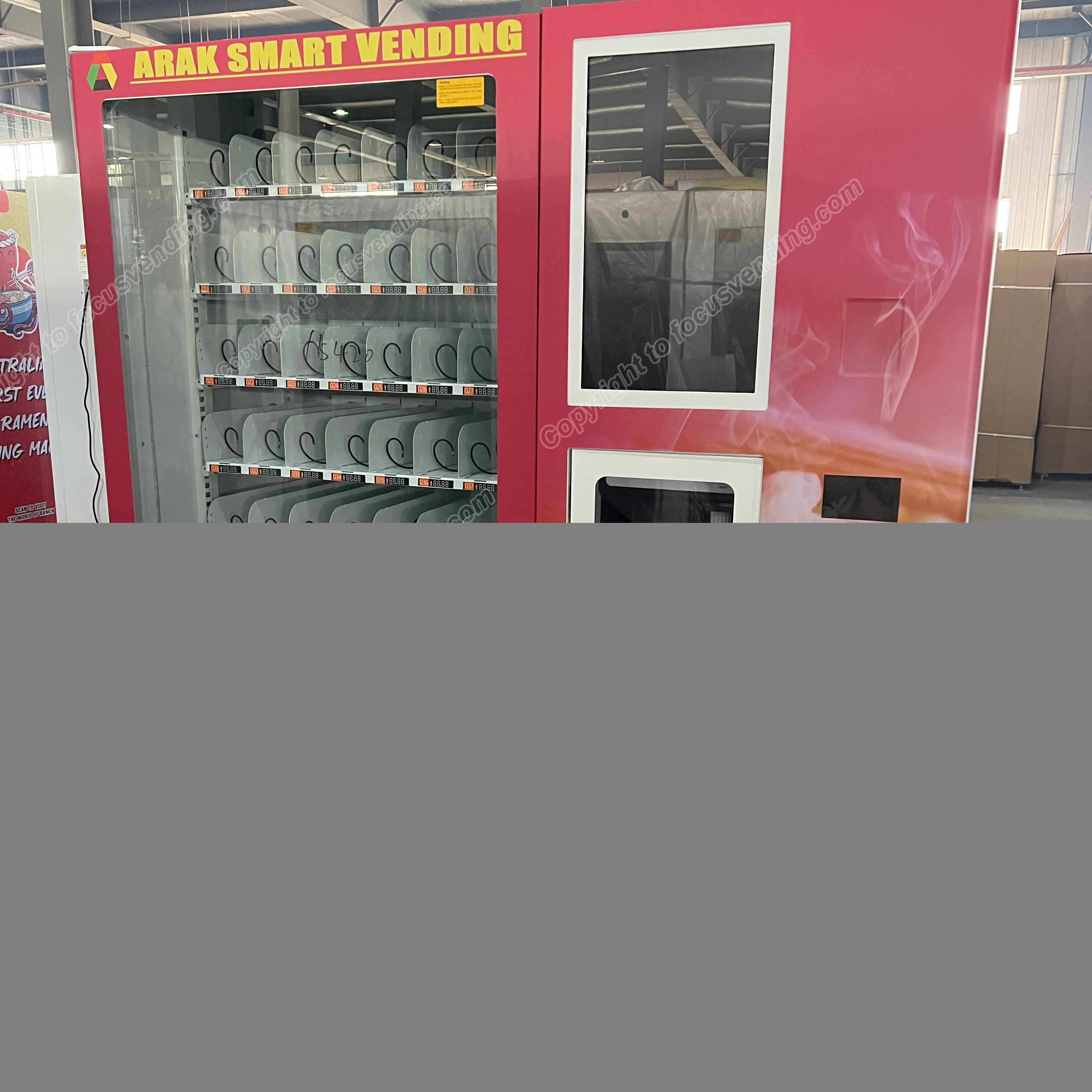 FOCUSVEND cup noodle vending machine instant ramen pot mini cup noodles vending machine cup noodle vending.machine