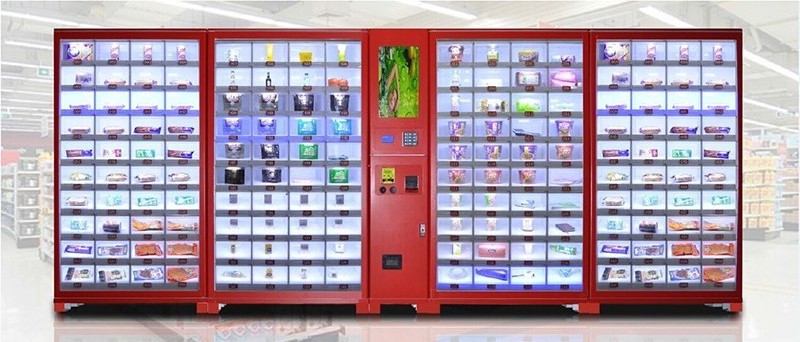 Suppliers selling toys hot food public locker mobile phone charging  vending machine supports Google Pay for office buildings