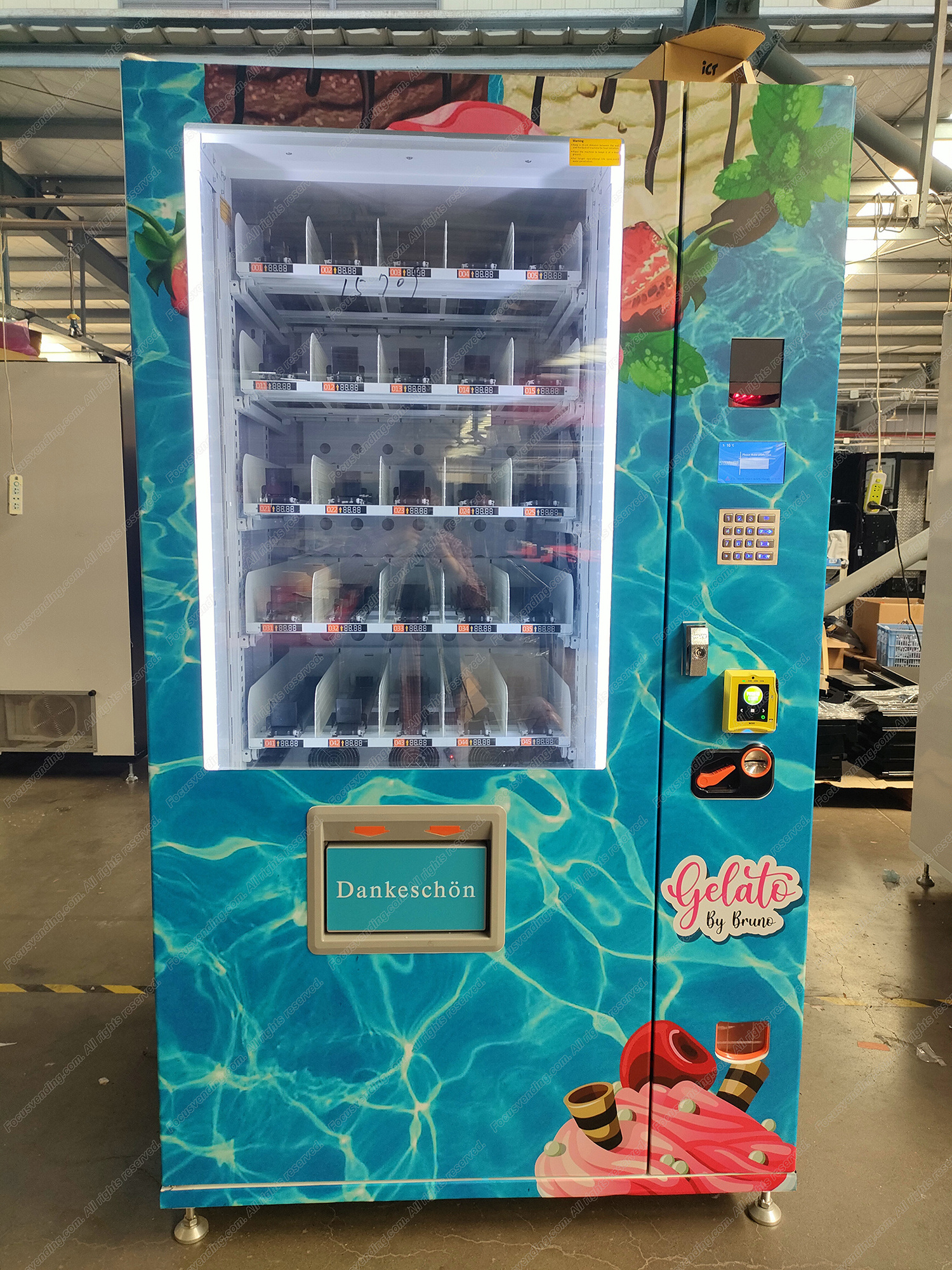 Hot sale freezer vending machine for ice cream and frozen food