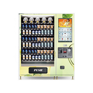 modern commodity vending machine for drinks and food with touch screen