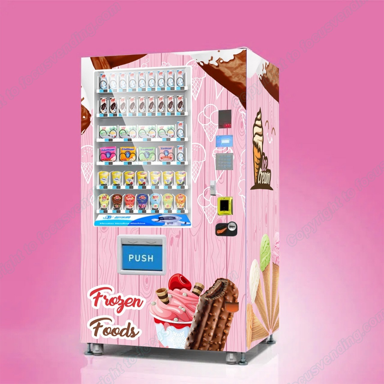 Ice Lollies vending machine suitable for commercial place