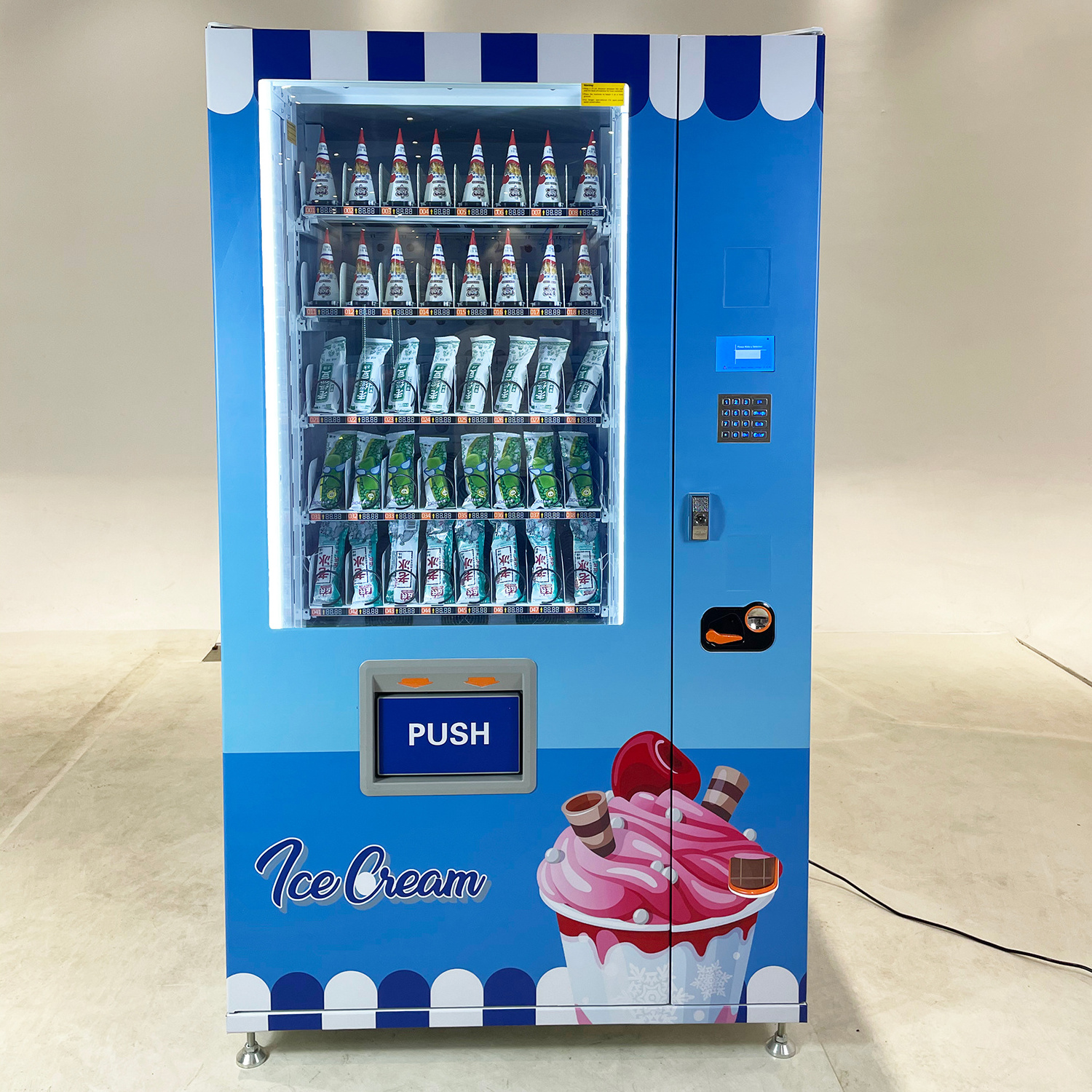 Hot sale freezer vending machine for ice cream and frozen food