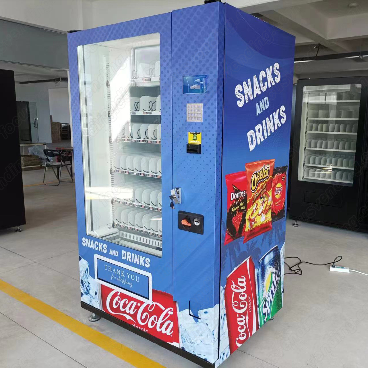 bottle water combo vending machine with cash and cashless payment system parts