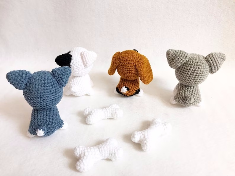 Amigurumi Crochet Puppy Baby Crib Mobile Crochet Mini Dog