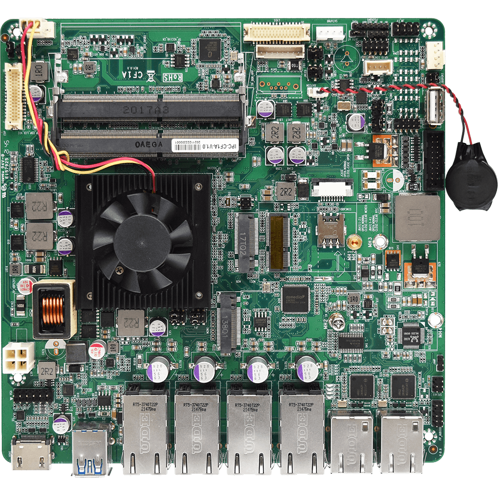 Fodenn Customization Motion Control Machine Vision Embedded 6 Lan Port MINI ITX Industrial Motherboard