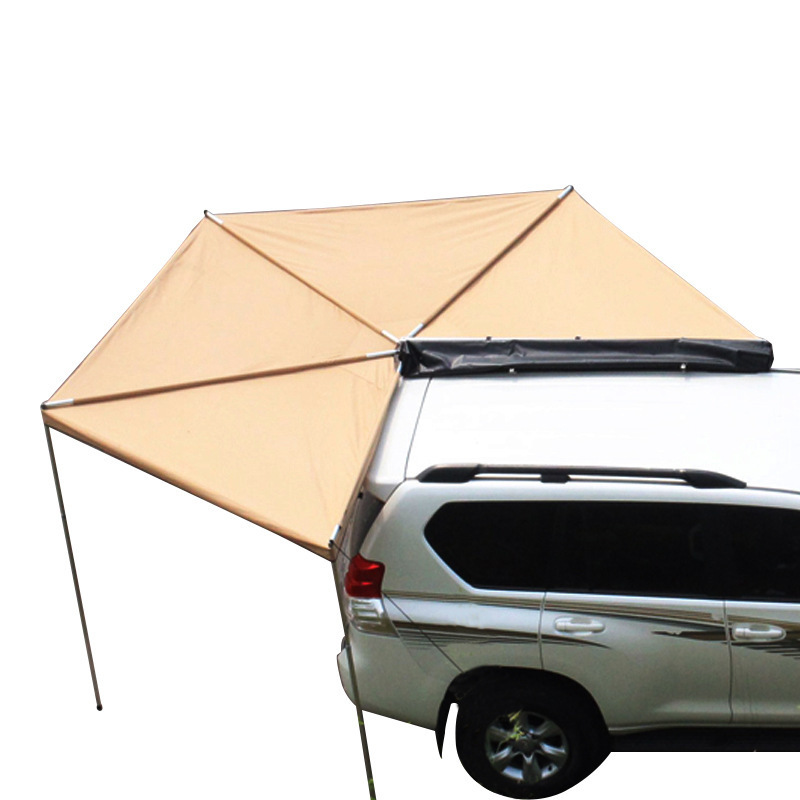 Outdoor Camping Travel  UV50+ Factory Hexagonal 270 degree fan tent car awning Roof top Tent Shade Shelter PU2000mm canopy