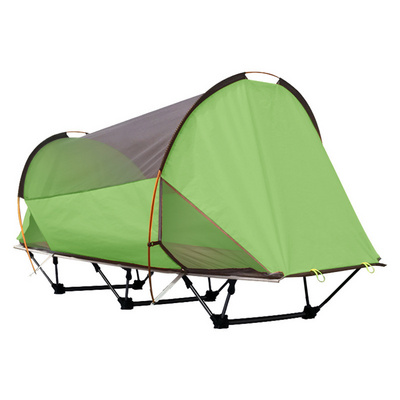 Outdoor camping single tent one piece off the ground sleeping folding marching bed self driving fishing tent cot baby camp