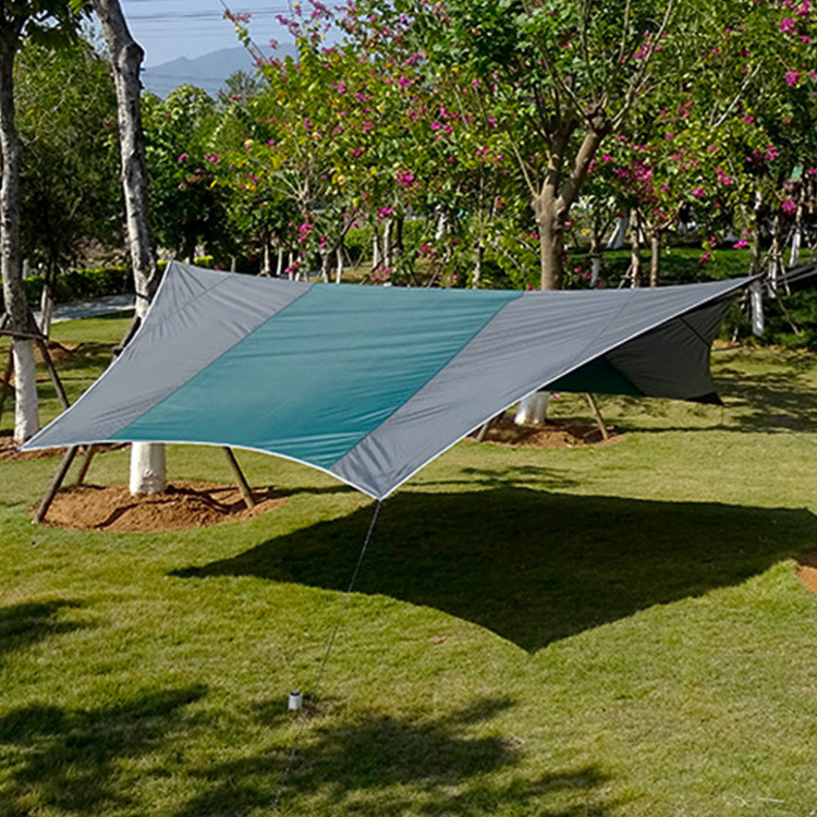 410*410cm Ultralight Waterproof Tent Outdoor Family Portable 3-4 Person Camping Hammock Rain Fly Tarp canopy tent