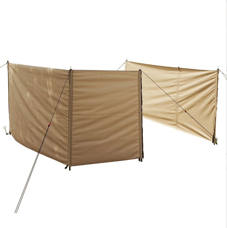 Wholesale Foldable Beach Wind Screen dust Fence Windscreen Camping Wind Screen outdoor glamping customised windbreaker