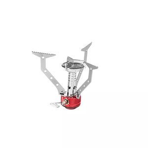 High quality Portable Mini  outdoor camping gas stove Hiking cooking burner Backpacker Cook Stove lighter stove for camp popular