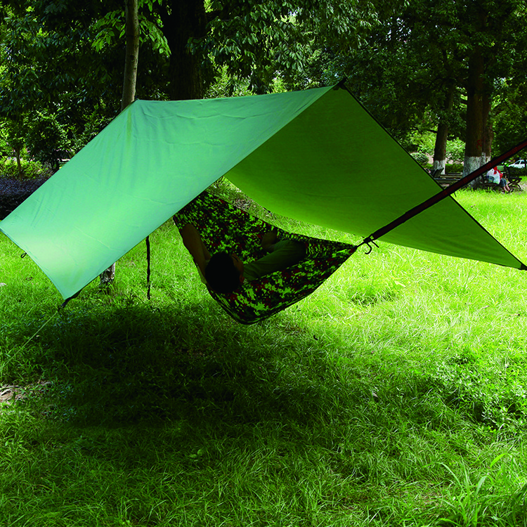 Lightweight Nylon Parachute Portable Outdoor Camping Rain Fly Sleeping Hammock With Mosquito Net