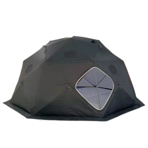 Outdoor hiking insulated Octagon ice fishing dome tent spherical winter camping multi-person warm pop-up hot sauna tent