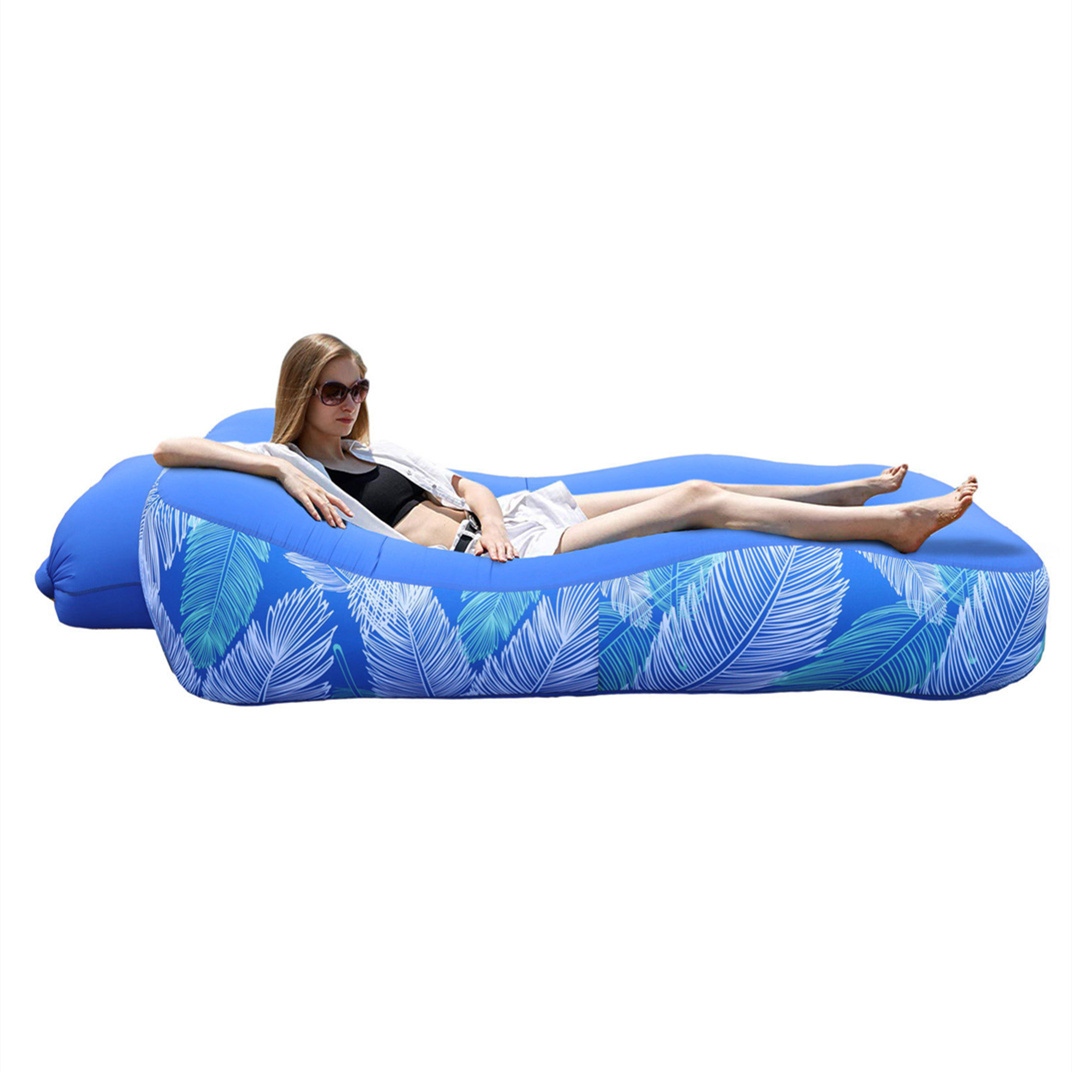 Sunshade folding beach outdoor inflatable bed chair