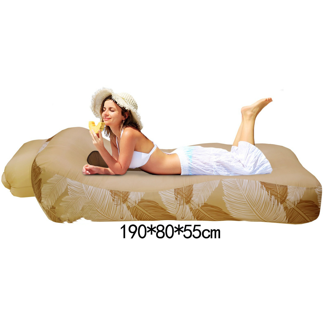 Sunshade folding beach outdoor inflatable bed chair