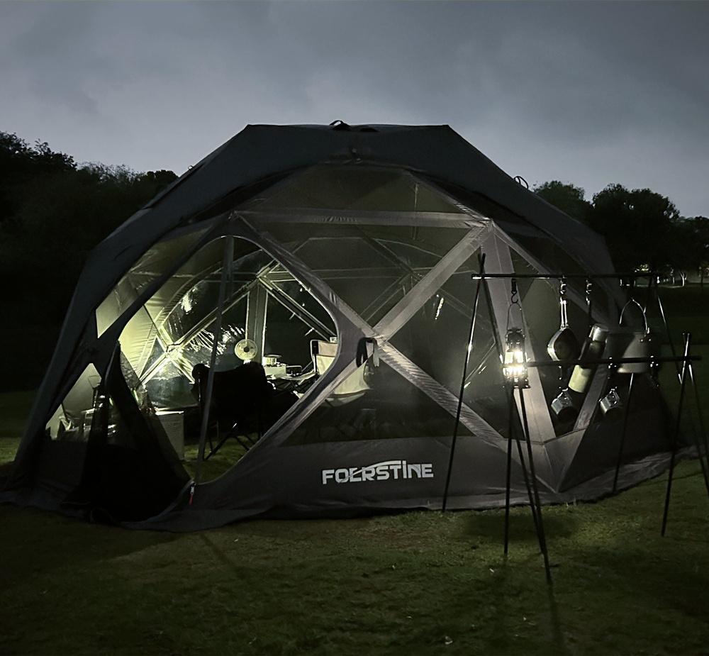 Sphericity transparent Portable folding mobile sauna tent large pop up outdoor family travel ice fishing dome igloo sweat tent