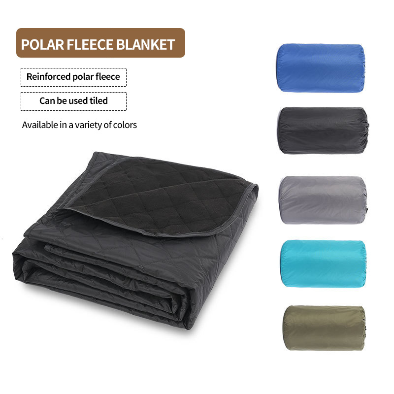 Multi-function flannel waterproof camping mat suitable for picnics, office naps blanket essential camping gear