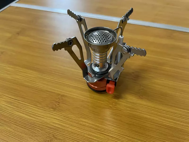 High quality Portable Mini  outdoor camping gas stove Hiking cooking burner Backpacker Cook Stove lighter stove for camp popular