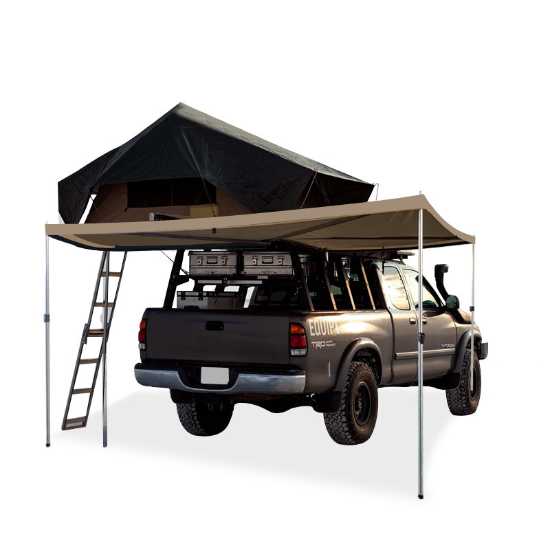 Outdoor Camping Travel  UV50+ Factory Hexagonal 270 degree fan tent car awning Roof top Tent Shade Shelter PU2000mm canopy