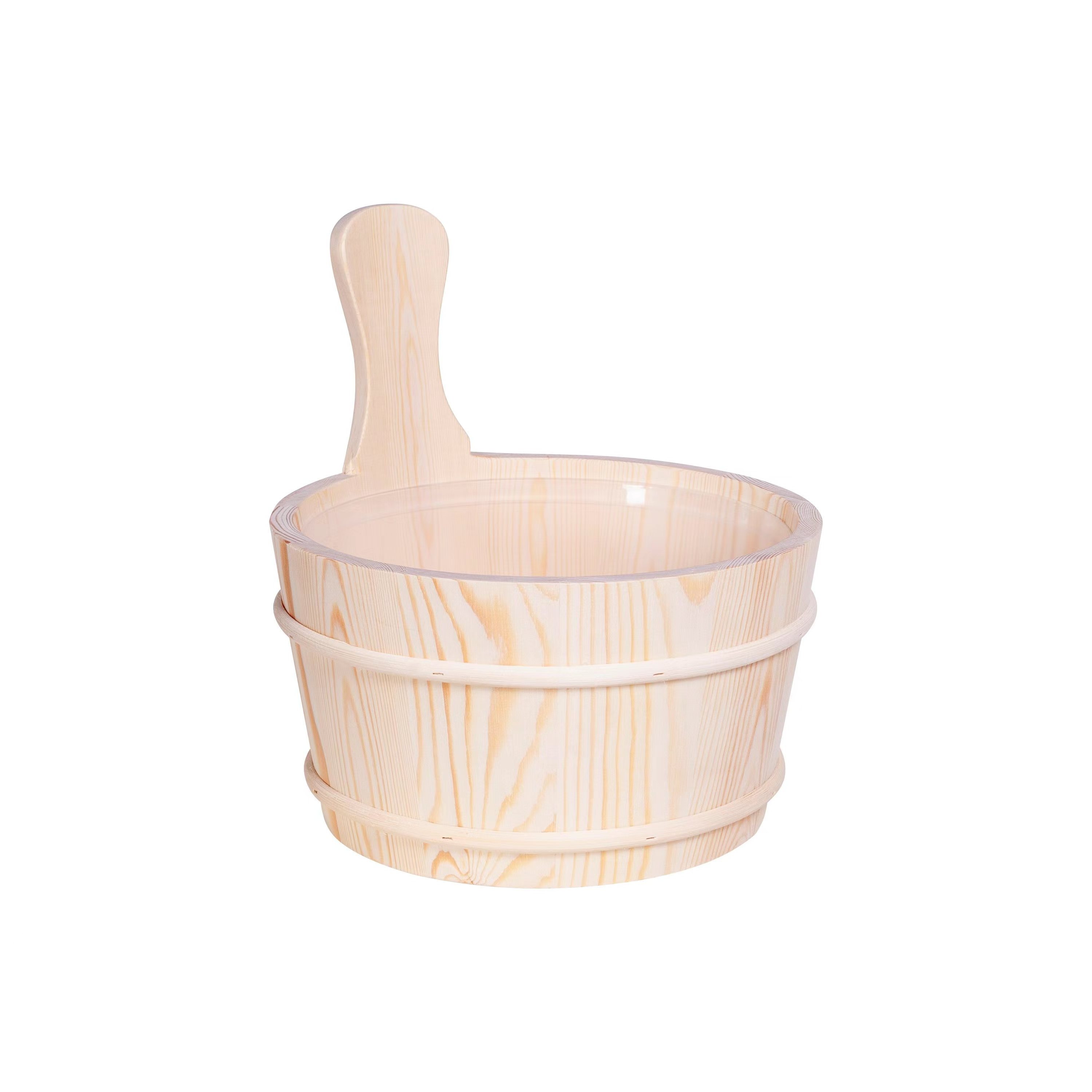 Sauna Pine Wooden Barrel Sauna Accessories Tools Bucket