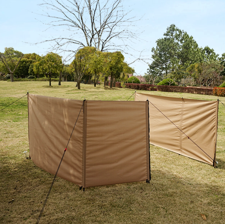 Wholesale Foldable Beach Wind Screen dust Fence Windscreen Camping Wind Screen outdoor glamping customised windbreaker